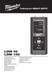 Milwaukee LDM 100 Manual Original