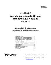 Val-Matic 2000 Serie Manual De Instalación, Operación Y Mantenimiento