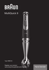 Braun MultiQuick 9 Manual De Instrucciones