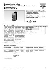 CARLO GAVAZZI RGC1P K Serie Manual Del Usuario