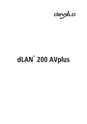 Devolo dLAN 200 AVplus Manual Del Usuario