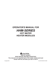 Mi-T-M Corporation HHM Serie Manual Del Operador