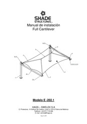 SHADE STRUCTURES E-202.1 Manual De Instalación