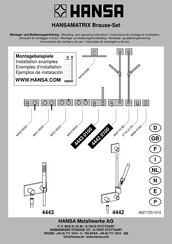 Hansa MATRIX 4442 Instructiones De Montaje Y De Uso