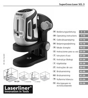 LaserLiner SuperCross-Laser SCL 3 Instrucciones Para Su Uso