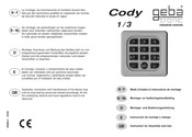 Geba Tronic TCS-Cody 1/3 Instruccion De Montaje Y Manejo