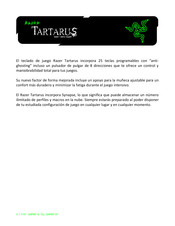 Razer Tartarus Manual Del Usuario