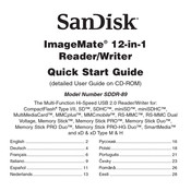 SanDisk ImageMate SDDR-89 Manual De Usuario