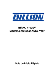 Billion BIPAC 7100SV Guia De Inicio Rapido