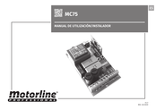 Motorline Professional MC75 Manual De Utilización/Instalador