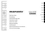 Marantz CD5005 Guia De Inicio Rapido