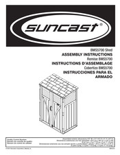 Suncast BMS5700 Instrucciones Para El Armado