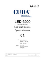 Cuda LED-3000 Manual Del Operador