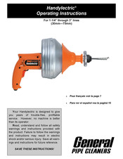 General Pipe Cleaners Handylectric Instrucciones De Operación