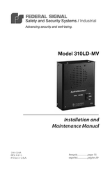 Federal Signal AudioMaster 310LD-MV Instrucciones De Instalación Y Servicio