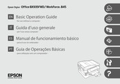 Epson Stylus WorkForce 845 Manual De Funcionamiento Básico