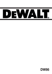 DeWalt DW86 Manual De Instrucciones