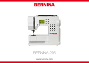 Bernina 215 Manual De Instrucciones