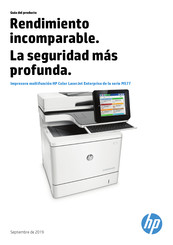 HP Color LaserJet Enterprise M577 Serie Guía Del Producto