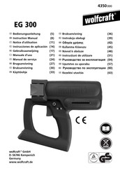 wolfcraft EG 300 Instrucciones De Aplicación