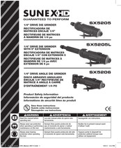 Sunex HD SX5205 Manual De Instruccion