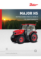 Zetor MAJOR HS Instrucciones Para El Manejo Y El Mantenimiento