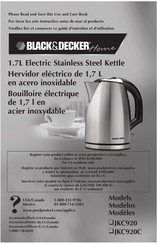 Black and Decker JKC920 Manual Del Usuario