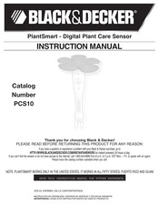 Black and Decker PlantSmart Manual De Instrucciones