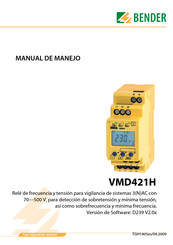 Bender VMD421H Manual De Manejo