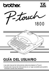 Brother P-touch 1800 Guia Del Usuario