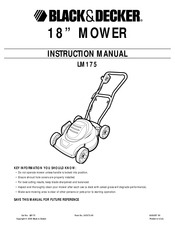 BLACK&DECKER LM175 Manual De Instrucciones