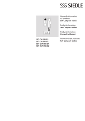 SSS Siedle SET CVF 850-02 Informacion De Producto