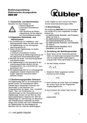 Kübler CODIX 54U Instrucciones De Puesta En Servicio