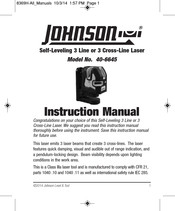 Johnson 40-6645 Manual De Instrucciones