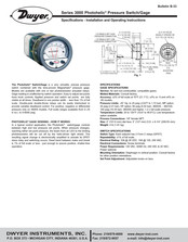 Dwyer Instruments Photohelic 3310 Manual De Instrucciones Y Operación