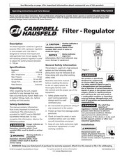 Campbell Hausfeld PA212603 Instrucciones De Funcionamiento Y Manual De Piezas