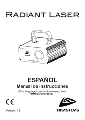 JB Systems radiant laser Manual De Instrucciones