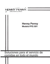 Henny Penny PFE-591 Manual Del Usuario