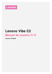 Lenovo Vibe C2 Manual De Usuario