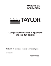 Taylor 430 Torque Manual De Operación