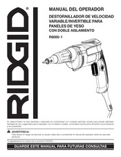 Ridgid R6000-1 Manual Del Operador