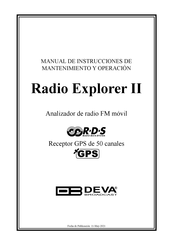 DEVA Broadcast Radio Explorer II Manual De Instrucciones De Mantenimiento Y Operación