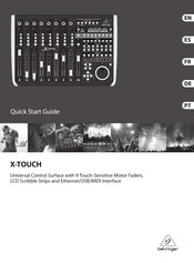 Behringer X-TOUCH Guía De Inicio Rápida