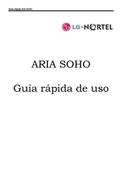 LG-Nortel ARIA SOHO Guía Rápida De Uso