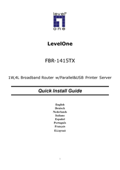 LevelOne FBR-1415TX Guía De Instalación Rápida