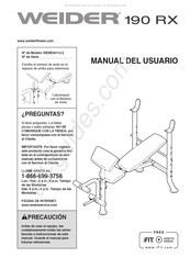 Weider 190 RX Manual Del Usuario