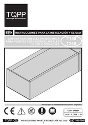 TOPP T150 Instrucciones Para La Instalación Y El Uso