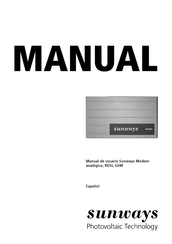 Sunways 002402 Manual De Usuario