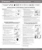 Westinghouse WPro12000 Guia De Inicio Rapido