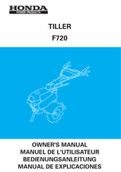 Honda Power Products F720 Manual De Explicaciones